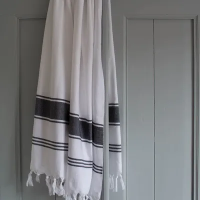 Other bath linens - hammam towel white/black - OTTOMANIA