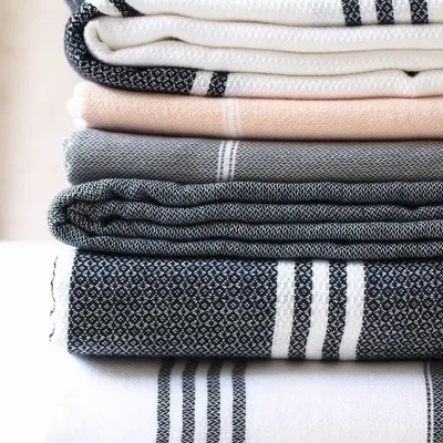 Other bath linens - hammam towel white/black - OTTOMANIA