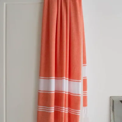 Other bath linens - hammam towel mandarine/white - OTTOMANIA