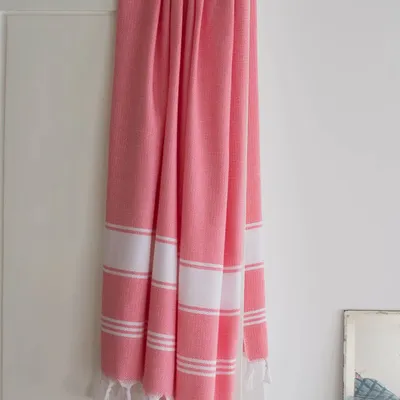 Other bath linens - hammam towel candy pink/white - OTTOMANIA