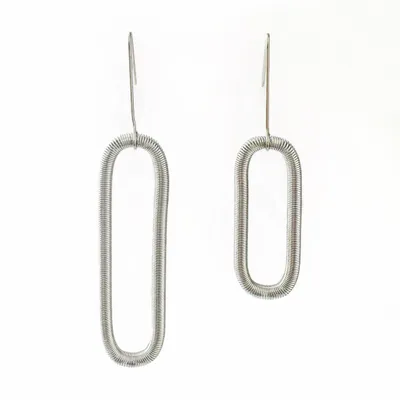 Objets de décoration - BOUCLE D'OREILLE CHAIN STEEL - LA MOLLLA® BIJOUX