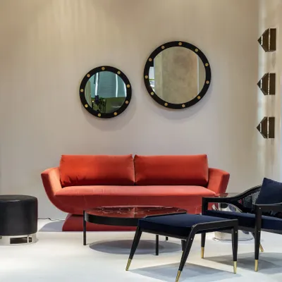 Chambres d'hôtels - Cluster Miroir rond 62 cm - DUISTT