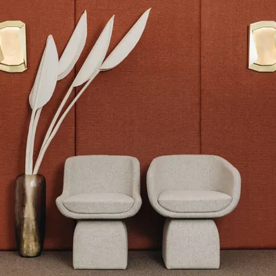 Hotel bedrooms - Rectangular Wall light in Brushed Brass & handmade glass Stardust - DUISTT
