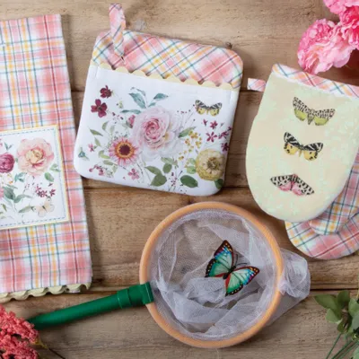 Torchons textile - linge de cuisine sketchbook - KARENA INTERNATIONAL