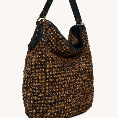 Bags and totes - Hobo bag with knot detail handmade weaving - SAPAF 1954