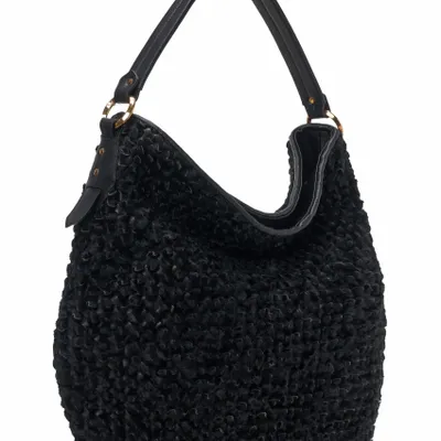 Bags and totes - Hobo bag with knot detail handmade weaving - SAPAF 1954