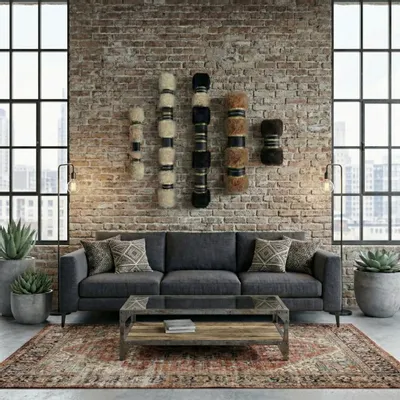 Other wall decoration - Textured Fiber Wall Art, Large Boho Sculpture, Custom Colors - SARMAL DESIGN