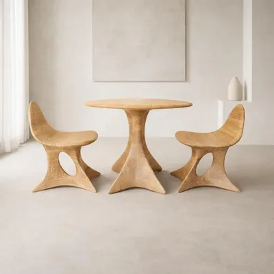 Coffee tables - Aphrodite Collection | Exclusive Table Set Series | Solid Oak Wood - NEXART