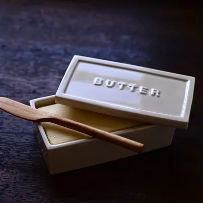 Boîtes de conservation - Boîte à beurre en forme de cube - MARUMITSU POTERIE