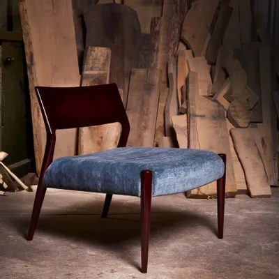 Chairs for hospitalities & contracts - Bossa armchair in High glossy lacquer Sikomoro wood - DUISTT