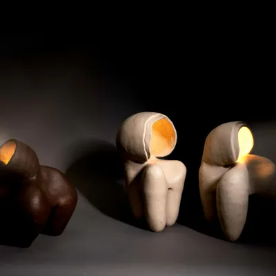 Table lamps - LUMA Lamp 02 - SIHAM DJEBBAR CERAMICS