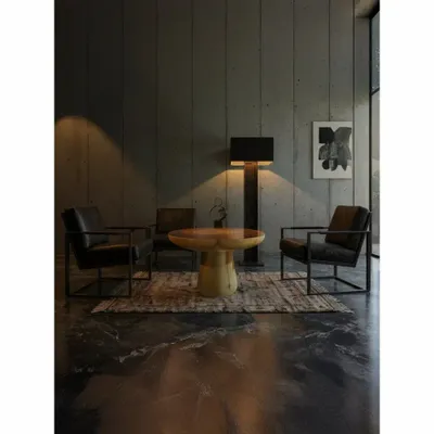 Tables basses - Table basse en SUAR diamètre 60 cm - EMPREINTE DU TEMPS