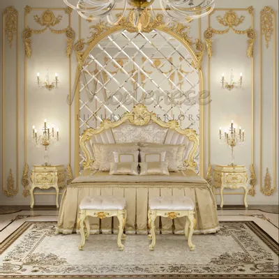 Beds - Royal Bedroom Set - MODENESE LUXURY FURNITURE