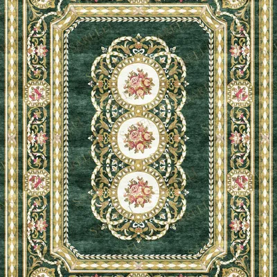 Classic carpets - Neoclassic Collection- Royal Garden Medallions - SARELLI INTERIORS TEXTILES