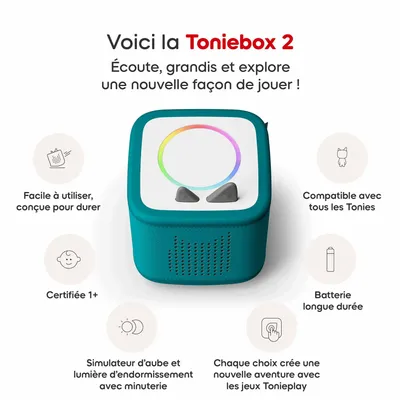Toys - Mon Premier Coffret Toniebox 2 Vert Océan - TONIES® FRANCE