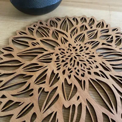 Objets de décoration - Dessous de plat XL - Dahlia - LA COUR DU JUCH