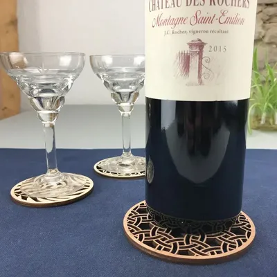 Accessoires pour le vin - Dessous de bouteille - Noeuds Celtiques - LA COUR DU JUCH