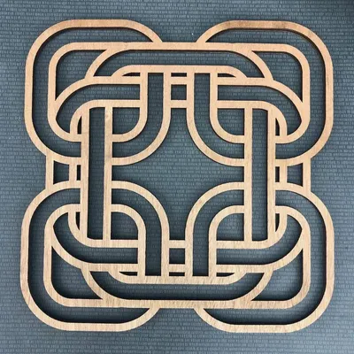 Decorative objects - Wooden bottle coaster - Dara's knot - LA COUR DU JUCH