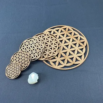 Cosmétiques - Fleur de vie en bois - LA COUR DU JUCH