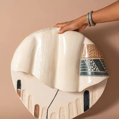 Ceramic - Bas-Relief Coquille - Mural - SIHAM DJEBBAR CERAMICS