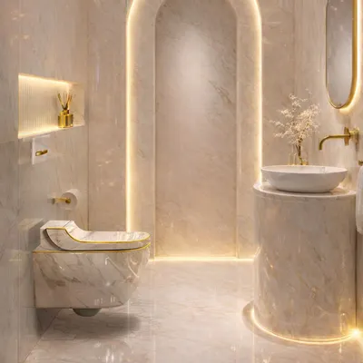 WC - Marbre Emotion Blanc Series (M36) – Toilet - ARTOLETTA® MAISON COLLECTION