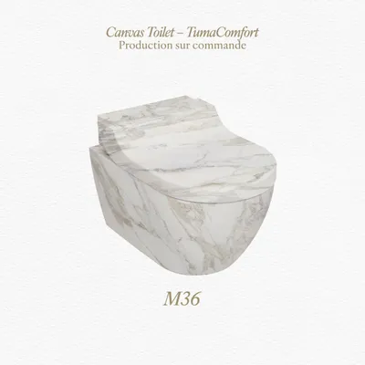 WC - Marbre Emotion Blanc Series (M36) – Toilet - ARTOLETTA® MAISON COLLECTION