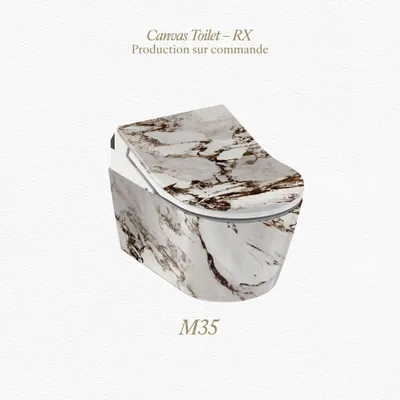 Objets de décoration - Marbre Emotion Blanc Series (M35) – Toilet - ARTOLETTA® MAISON COLLECTION