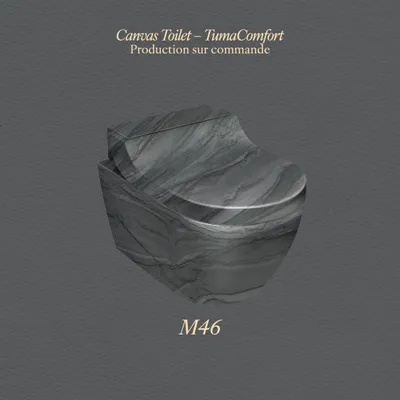 WC - Marbre Emotion Noir Series (M46) – Toilet - ARTOLETTA® MAISON COLLECTION