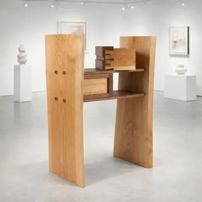 Etagères - Armoire de collection avec bords vifs faite à la main - DAWN - GIUSEPPE DEEPAK BENTI