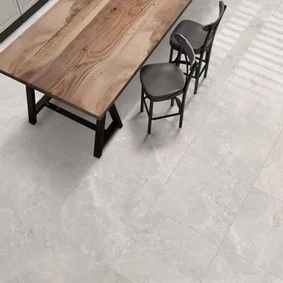 Indoor floor coverings - Grey Limestone Effect Porcelain Stoneware 60x60 - PTGP-0007 (Ceramishop.fr) - CERAMISHOP
