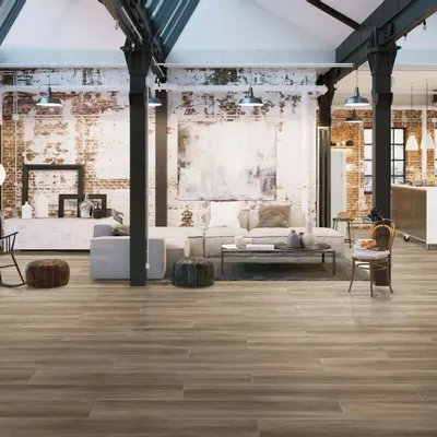 Indoor floor coverings - Natural Wood Effect Brown Porcelain Stoneware 20x120 - LGGP-0018 (Ceramishop.fr) - CERAMISHOP