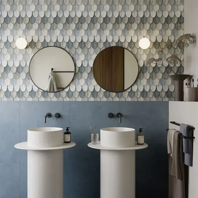 Revêtements sols intérieurs - Carreau En Grès Cérame Effet Béton Bleu 60X120 - Cs25120 (Ceramishop.fr) - CERAMISHOP