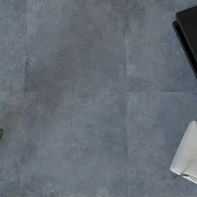 Indoor floor coverings - Black Concrete Effect Porcelain Stoneware 60X120 - ECMT398 (Ceramishop.fr) - CERAMISHOP