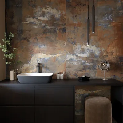 Indoor floor coverings - Corten Industrial Concrete Effect Porcelain Stoneware 60X120 - ECPM035 (Ceramishop.fr) - CERAMISHOP