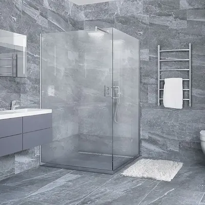 Indoor floor coverings - Refined Marble Effect Porcelain Stoneware, Matte Grey, 60x120 - ECPO809 (Ceramishop.fr) - CERAMISHOP