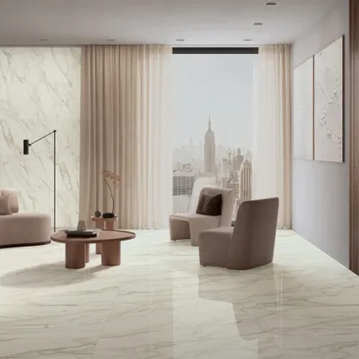 Revêtements sols intérieurs - Grès Cérame Effet Calacatta Supreme Brillant 60X120 - ECSO1536 (Ceramishop.fr) - CERAMISHOP