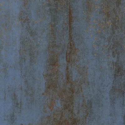 Indoor floor coverings - Blue Oxidized Metal Effect Porcelain Stoneware 60x60 - EFBE059 (Ceramishop.fr) - CERAMISHOP