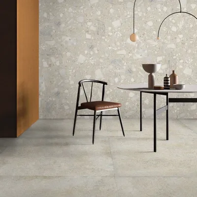 Indoor floor coverings - Pure Ivory Stone Effect Porcelain Tile 60X120 - Ei6074 (Ceramishop.fr) - CERAMISHOP