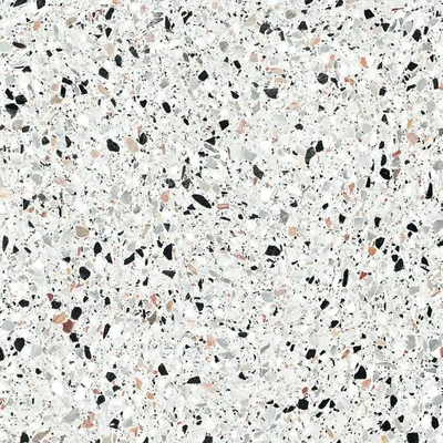 Indoor floor coverings - White Terrazzo Stone Effect Porcelain Stoneware 60x60 - EMYW1131 (Ceramishop.fr) - CERAMISHOP