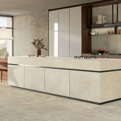 Indoor floor coverings - Porcelain Stoneware with Spatula-Style Dove Grey Matt Rt 60X60 - ENUR1655 (Ceramishop.fr) - CERAMISHOP