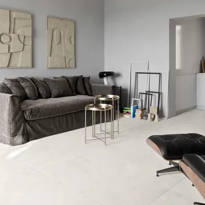 Indoor floor coverings - Grey Limestone Effect Porcelain Stoneware 60x120 - PTGP-0003 (Ceramishop.fr) - CERAMISHOP