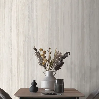 Revêtements sols intérieurs - Grès Cérame Effet Marbre Travertin Veiné Blanc Mat 60X120 - ENVN150 (Ceramishop.fr) - CERAMISHOP