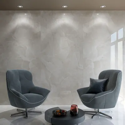 Indoor floor coverings - Glossy Beige Onyx Marble Effect Porcelain Stoneware 60X120 - EOXI128 (Ceramishop.fr) - CERAMISHOP