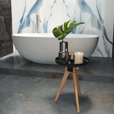 Revêtements sols intérieurs - Grès Cérame Effet Pierre Ardoise Foncée 60X120 - EPEP1142 (Ceramishop.fr) - CERAMISHOP