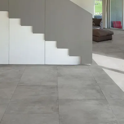 Revêtements sols extérieurs - Grès Cérame Effet Béton Ciré Fumée Antidérapant 60X120 - EPSE659 (Ceramishop.fr) - CERAMISHOP