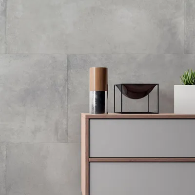 Revêtements sols intérieurs - Grès Cérame Effet Béton Ciré Gris Foncé 80X80 - EPSR663 (Ceramishop.fr) - CERAMISHOP