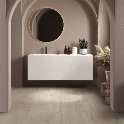 Indoor floor coverings - Porcelain Stoneware with Antique Wood Effect, Matte White, 20x120 - ERRO291 (Ceramishop.fr) - CERAMISHOP