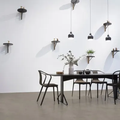 Indoor floor coverings - Dark Grey Spatula-Effect Resin-Look Porcelain Stoneware 60X120 - ESFO712 (Ceramishop.fr) - CERAMISHOP