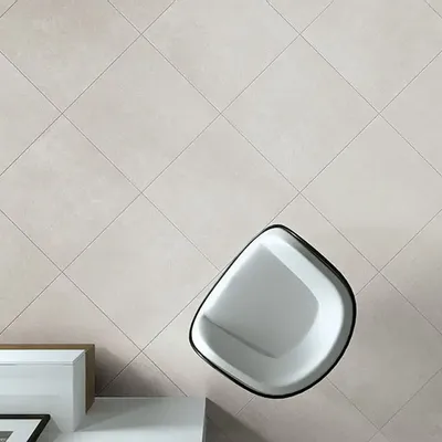 Indoor floor coverings - Light Grey Spatula Effect Resin-Effect Porcelain Stoneware 80x80 - ESNA716 (Ceramishop.fr) - CERAMISHOP