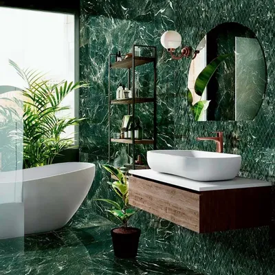 Indoor floor coverings - Matte Alpine Green Marble Effect Porcelain Stoneware 60X120 - EVEA192 (Ceramishop.fr) - CERAMISHOP